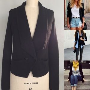 Blazer Inspired Knit Cardigan